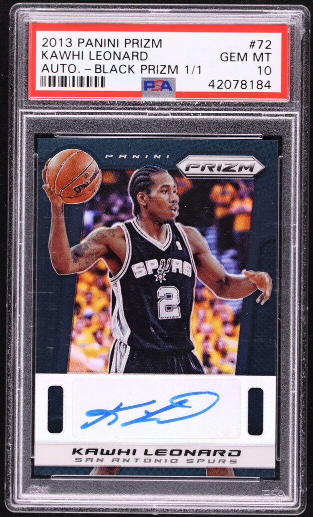 Kawhi is back with the Raptors 👀 The 2013 Panini Prizm Black