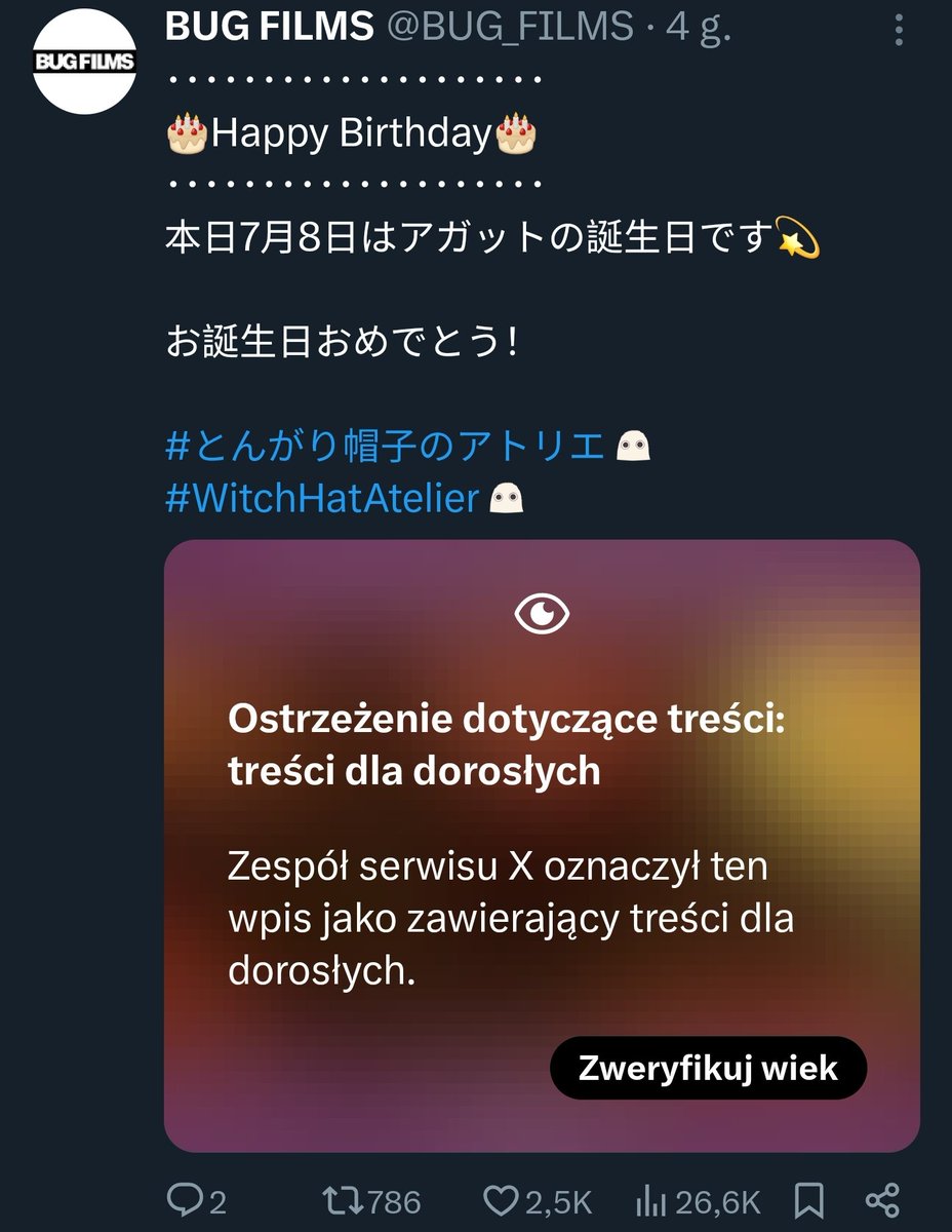 JayMVids's tweet photo. Thank you Twitter for flagging this post as an adult content... Apparently, Agott's birthday video is for adults only (I'm adult but I'm not verifying my age). Great job! Ruin this website completely! https://t.co/RFYx0HgySf