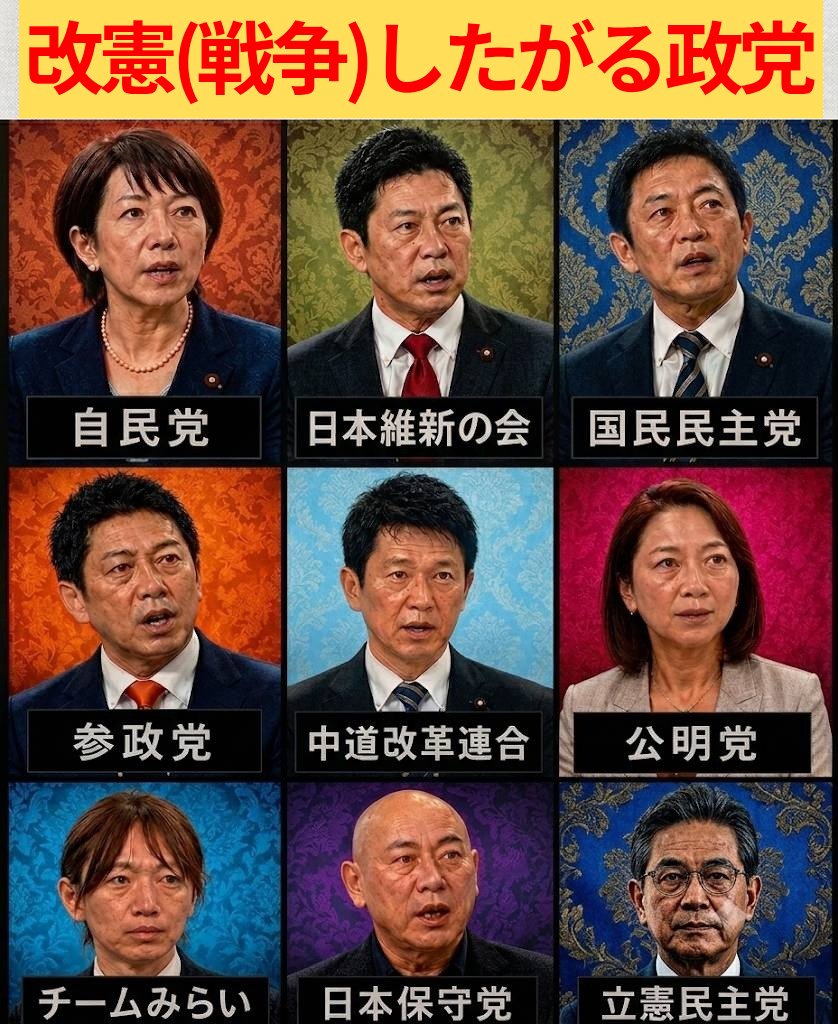 YNjzXyLNi273674's tweet photo. 改憲
愛子天皇を拒否
スパイ防止法

共通点は
旧統一教会と
関係ある政党、議員です https://t.co/TF8pqfvZyr