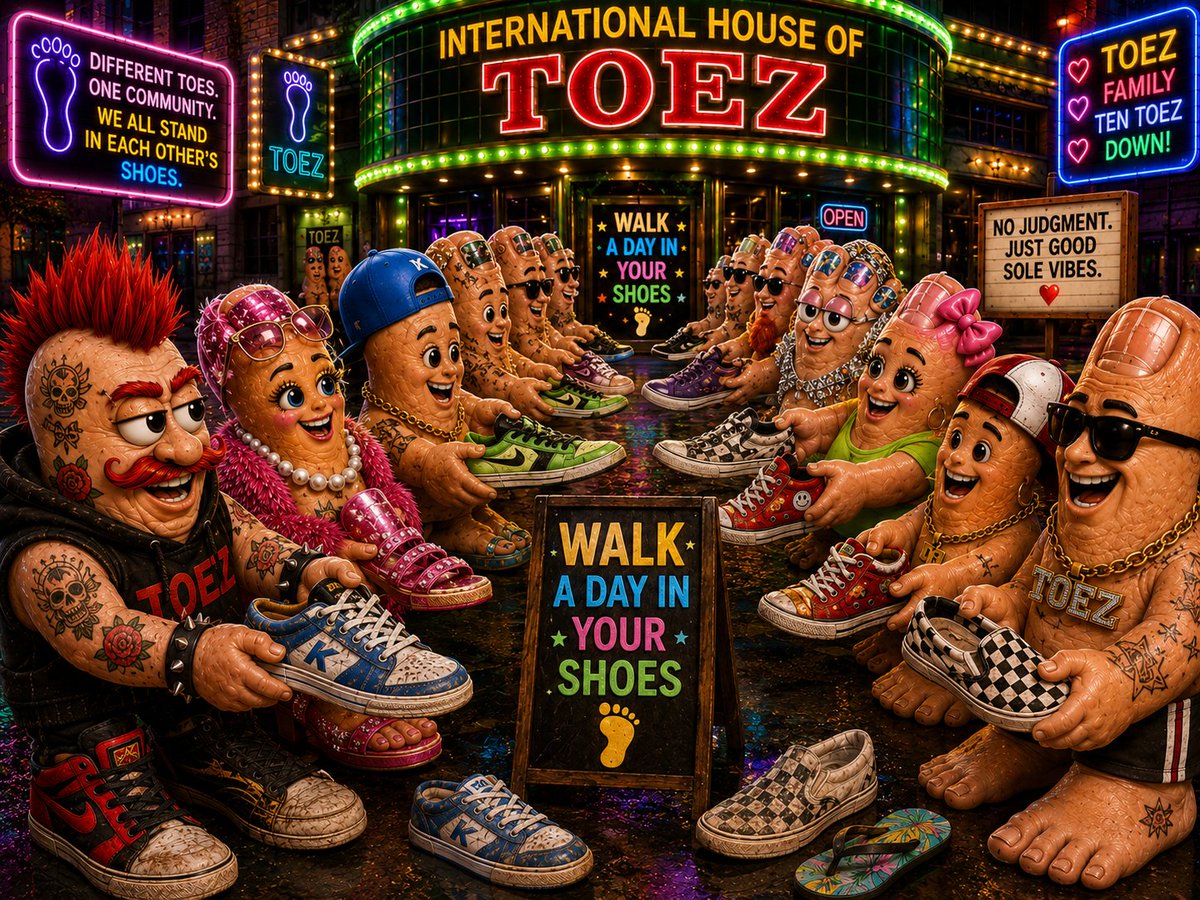 ToezOGToeken's tweet photo. Could I walk a day in your shoes? 🤔

https://t.co/gLM8597zSU https://t.co/XiQHKFH0dE