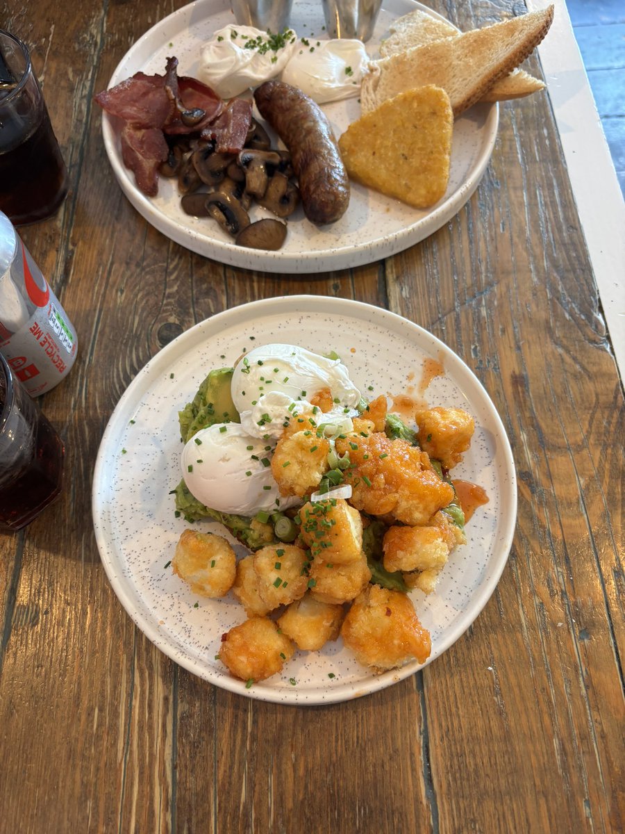 shushulives's tweet photo. hot honey halloumi on avo toast with poached eggs https://t.co/hyIRl2SZaM