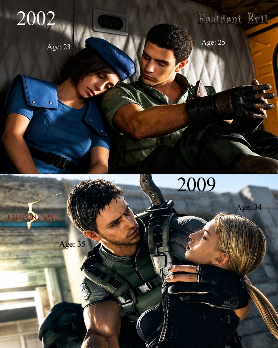 JillQueen31's tweet photo. Jill valentine and Chris redfield 🌹
#Residentevill https://t.co/a1IZWp9G2w