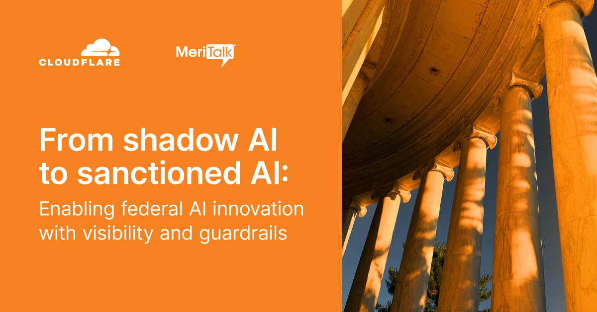 MeriTalk's tweet photo. When employees look outside approved tools, the instinct is often to tighten restrictions.

@Cloudflare’s Anish Patel offers a different POV: understand what's driving the behavior first. Learn more: https://t.co/RhqRY9V8Kf https://t.co/jOHLwOIOF2