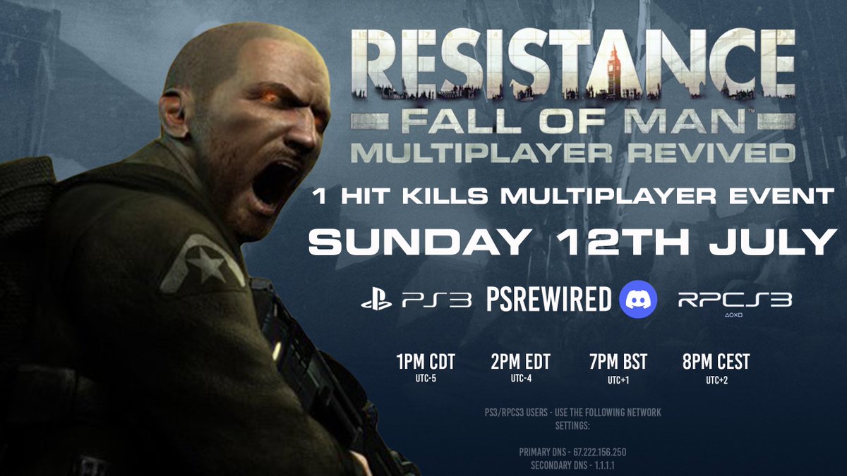 Resistance: Fall of Man - Multiplayer Revived tweet media