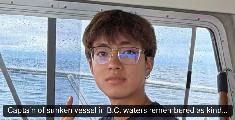 bcbluecon's tweet photo. BC media making a hero of the 23 year old 2024 Chinese immigrant responsible for drowning 5 people on a boat charter.

We don't hate the media nearly enough. https://t.co/ypD4Mw2R2K