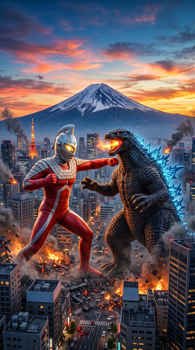 HeraldoJacques1's tweet photo. 🇯🇵Ultraseven Vs Godzilla🇯🇵

Art: Heraldo Jacques 

#Ultraseven #Godzilla #Ultra #Japan #Japao #UltramanArt #Tokyo #MountFuji #Fuji #MonteFuji #AI #IA https://t.co/a6nfz9UhqH