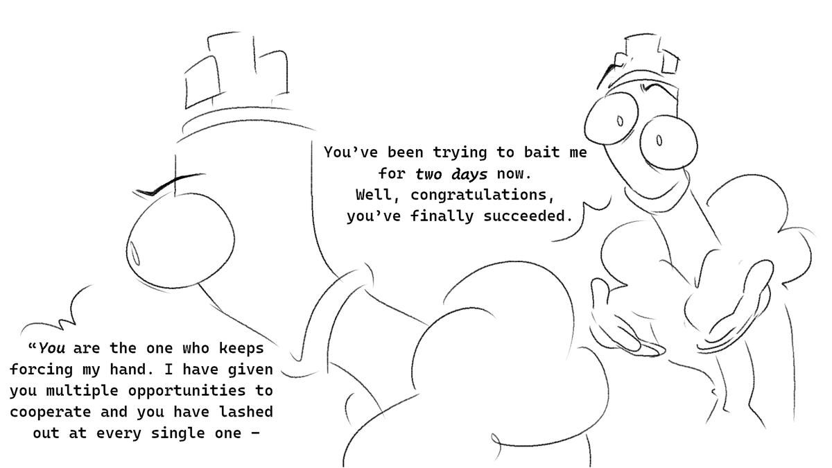 tinypwbble's tweet photo. Not done with my Kinger and Caine, father and son bullshit, except now I'm using my fav fic that I feels gets what their dynamic would be if they actually communicated (1/4) 

Its Small Gods on AO3 by @GogglesMiss 
#TADC #theamazingdigitalcircus https://t.co/4XeXd5TGpK