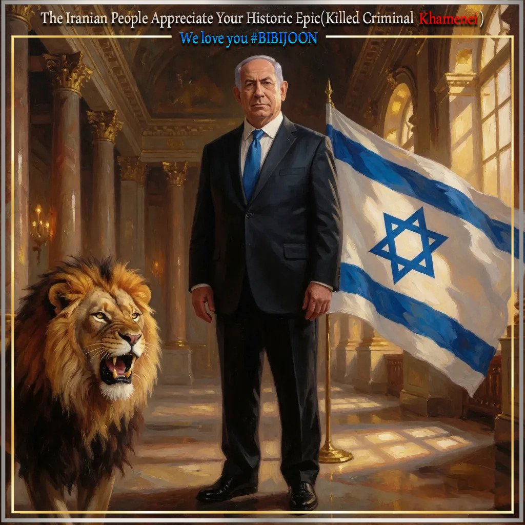 sheydan9's tweet photo. @yoavkaufman The Iranian People Appreciate Your Historic Epic(K illed Criminal khamenei)'.Infinite Thanks To You,Dear Mr. Prime Minister #netanyahu .
We love you #bibijoon 🤍💙
Long Live #isreal 🇮🇱⭐️✌️ https://t.co/xKzIDEqwv6