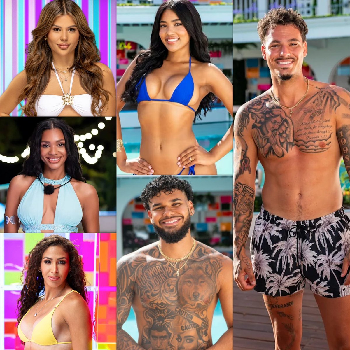 KlRBYREED's tweet photo. the latino love island casts vs the white washed hoes big brother always gives us  (not you salina) https://t.co/p1qttma1N0