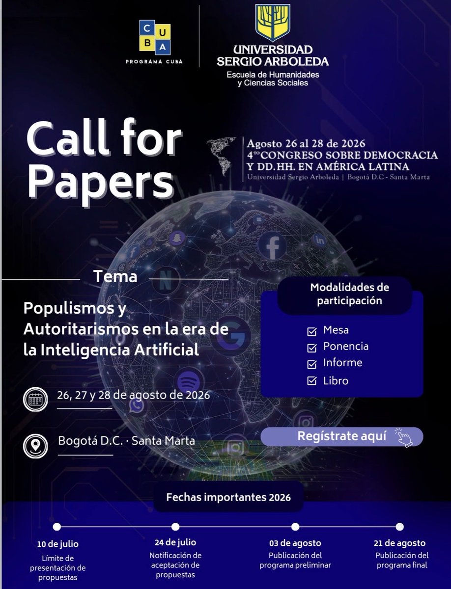 Congreso sobre Democracia y DDHH en América Latina tweet media