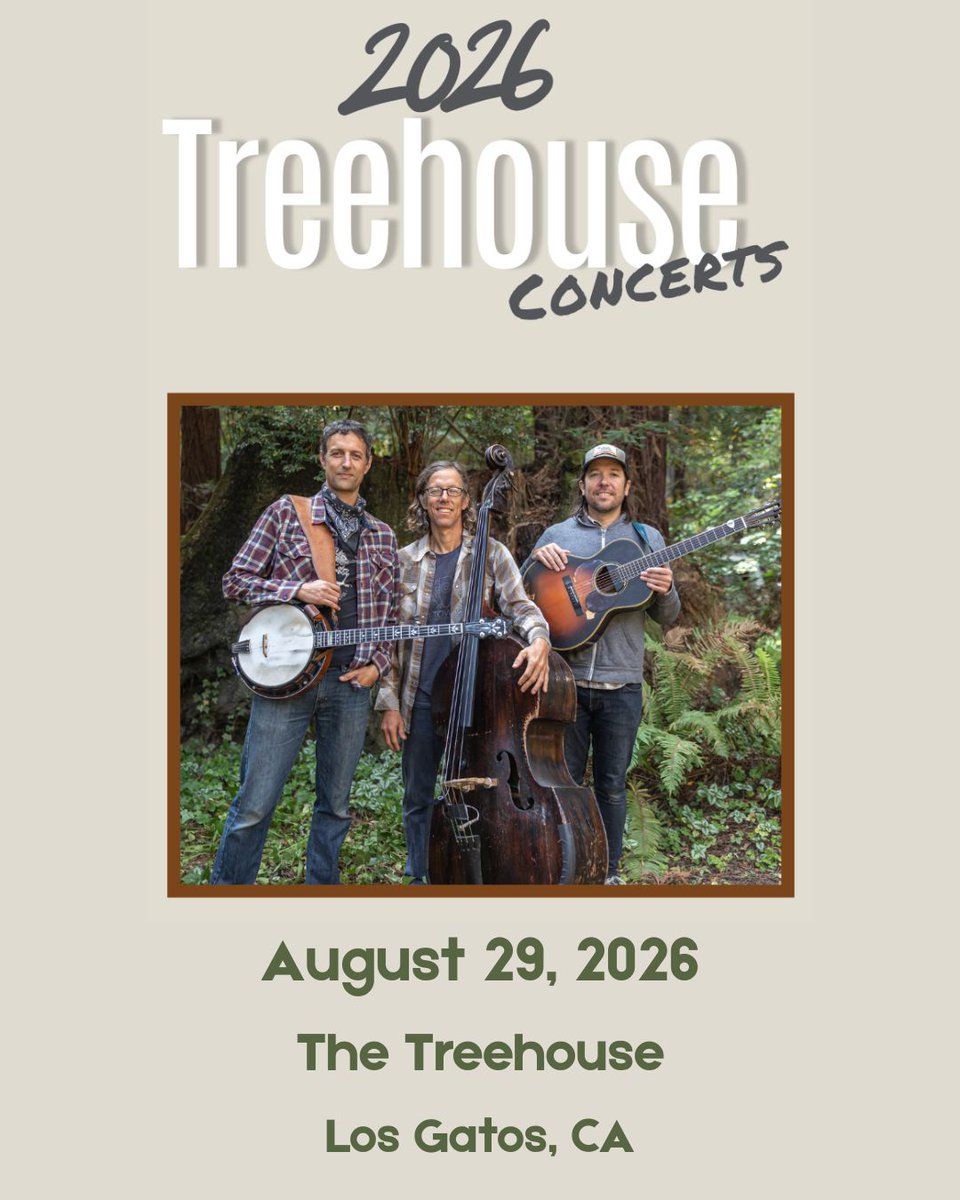 hotbutteredrum's tweet photo. 🌲Come feel the breeze in the trees! The Hot Buttered Trio is playing The Treehouse in the mountains of Los Gatos on August 29th.🌲 https://t.co/sk4Ur0Olr3