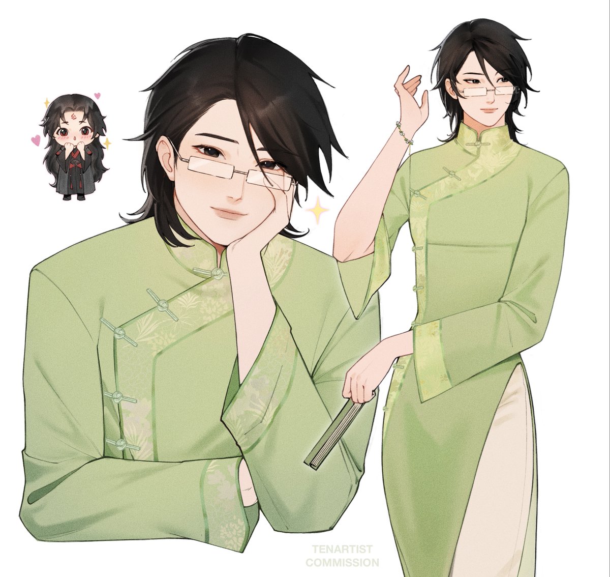 musicofdragon's tweet photo. “Shen Yuan’s person, too, resembled the lily of the valley with a rather relaxed sense of nature’s freshness and cleanness.”

— by the lovely @tenartistt #svsss https://t.co/tKWxXT94pB