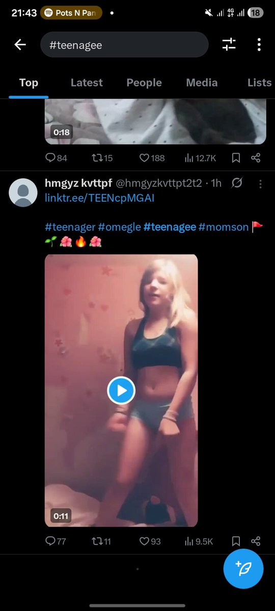 sagginq's tweet photo. Wtf @elonmusk they are basically showing and selling child porn here on X please take care of this fast @X @grok https://t.co/6LtwPd6s3A