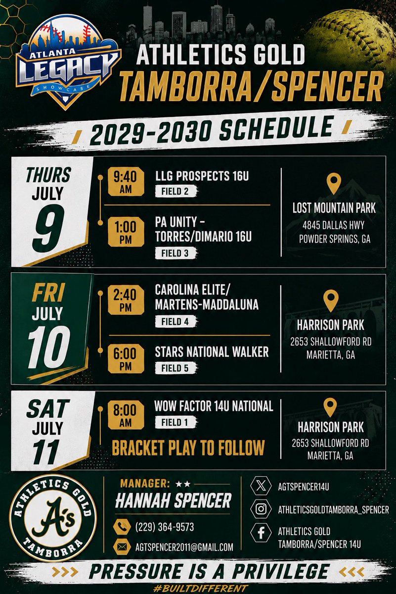 LaySteele_2030's tweet photo. @NDsoftball @2Ganeff @CoachDeOliveira @Coach_pooch We’d love to have you stop by and watch us compete!💚 https://t.co/pKECPsRQKy