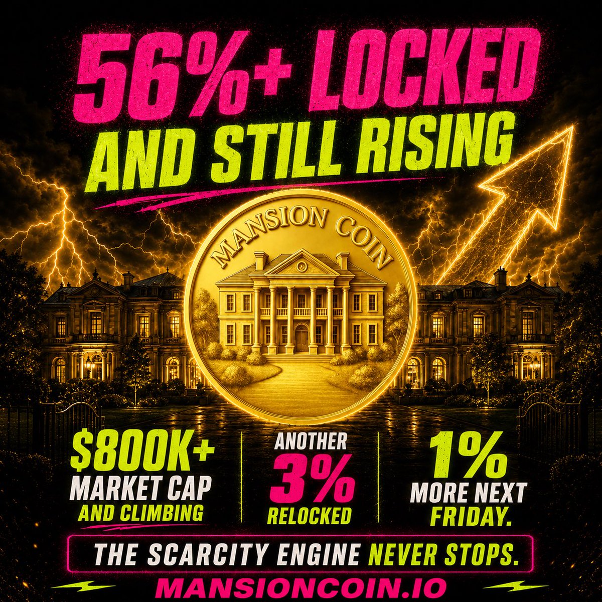 MansionOnSol's tweet photo. @toly $MANSION is King of Locking supply on SOL https://t.co/CWM6PJrwnl