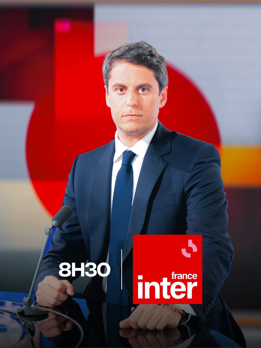 GabrielAttal's tweet photo. À demain matin sur France Inter. https://t.co/UqtRZTCIZN