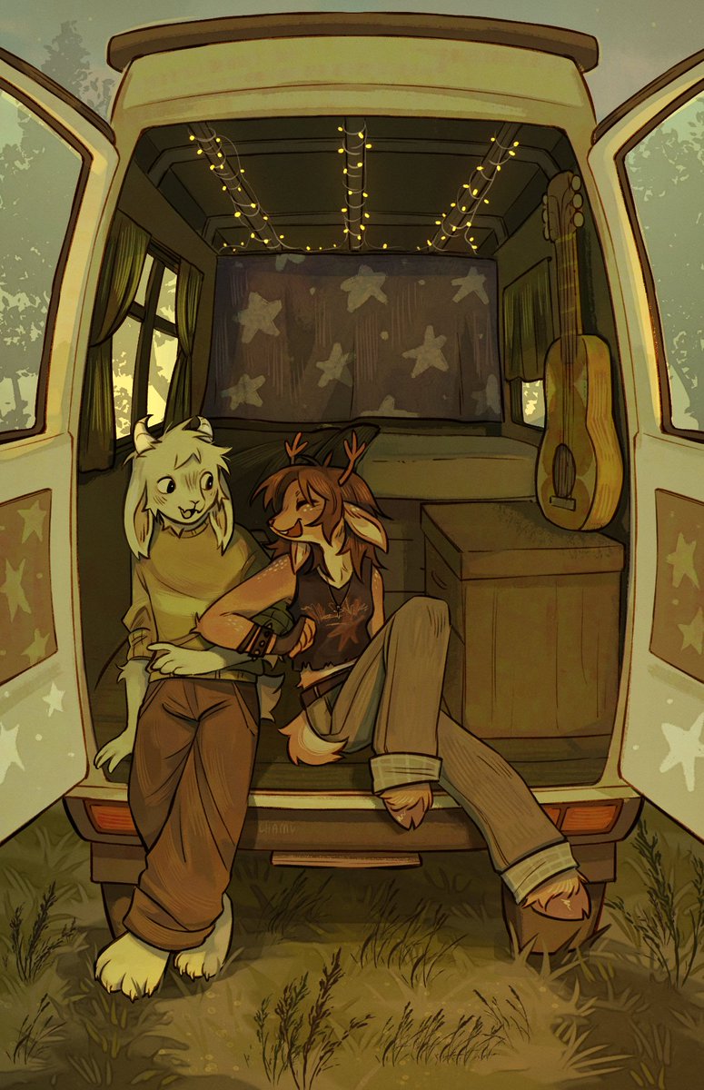 AsrielTheCute's tweet photo. Cover art for my new fic: "Come with me." #dessriel #fanfiction #deltarune https://t.co/bVNiAqnFsk