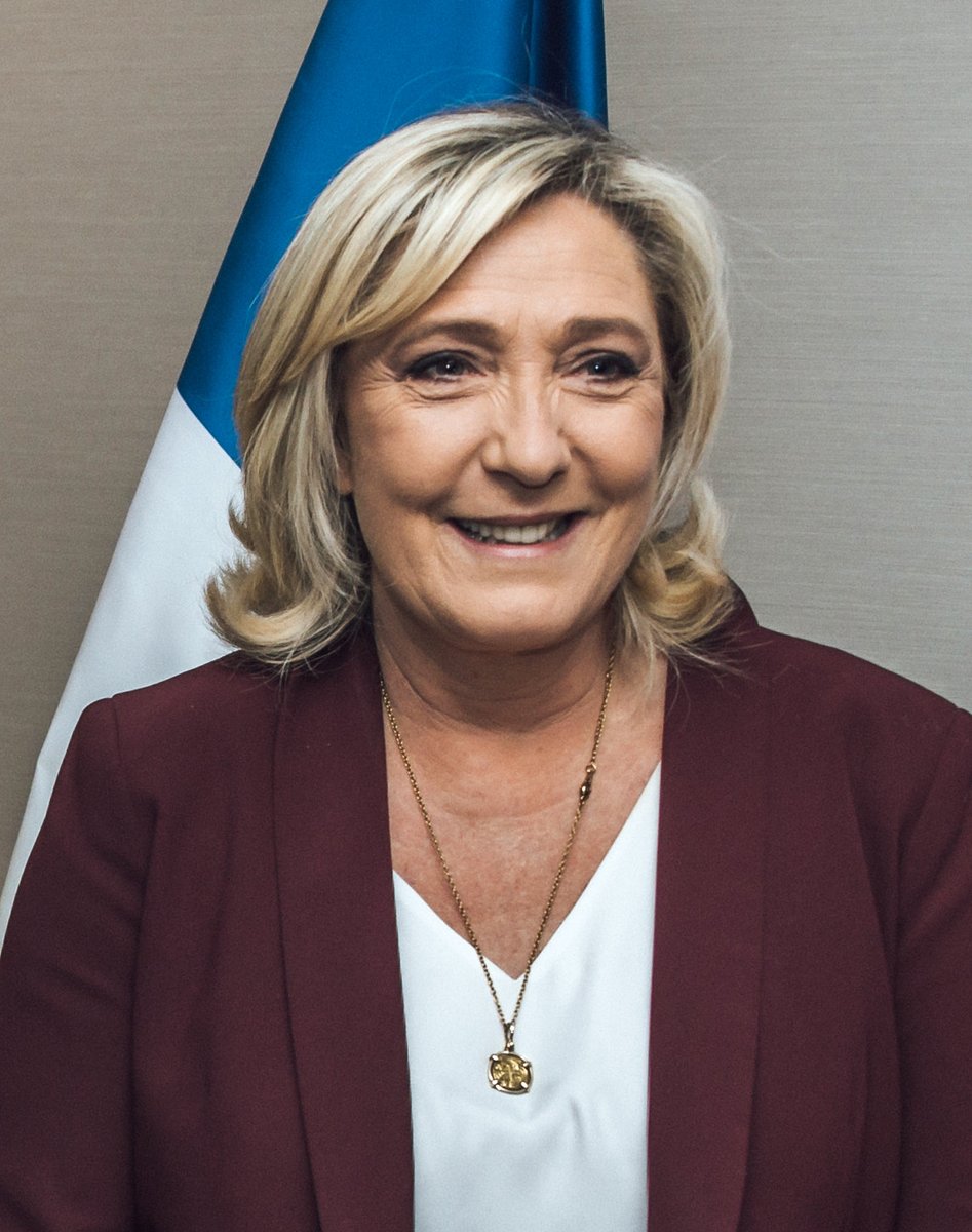 OliLondonTV's tweet photo. Marine Le Pen announces she will run for French President in 2027. 🇫🇷

Her policies:

• Strong Borders 

• Prioritize French citizens for jobs, housing, and social benefits.

• Deport migrants

• Strict immigration control

• Economic Nationalism 

• Reduce ties to the EU https://t.co/k5nMwvmYA8