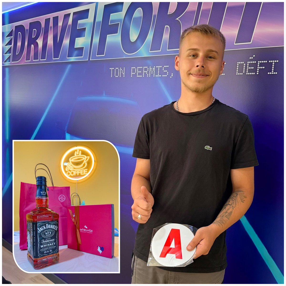 driveforit_fr's tweet photo. Félicitations Maxime, du premier coup avec une super note ! 🏆 Bonne route à toi et sois prudent ! 🚙🙋‍♂️ Et merci beaucoup pour les cadeaux ! ☺️ (rappel ⚠️ boire ou conduire il faut choisir)

#autoecole #permis #ecole #conduite #hayange #marspich https://t.co/lQboBtbMEQ
