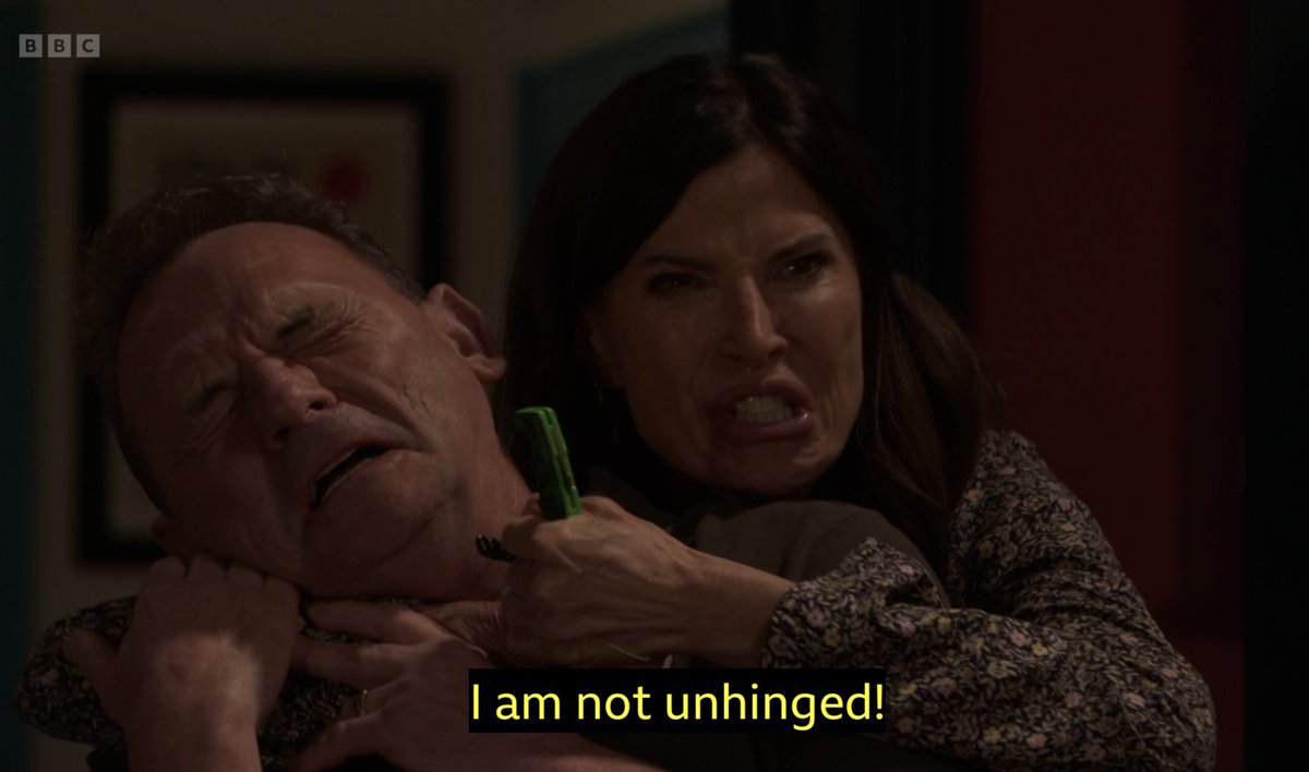 NicwithoutaK83's tweet photo. Thank you Ronni Ancona for one final relatable screenshot #Eastenders https://t.co/jo0h0ClmSx