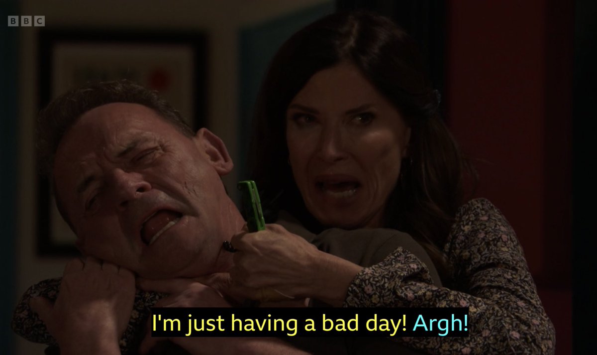 NicwithoutaK83's tweet photo. Thank you Ronni Ancona for one final relatable screenshot #Eastenders https://t.co/jo0h0ClmSx