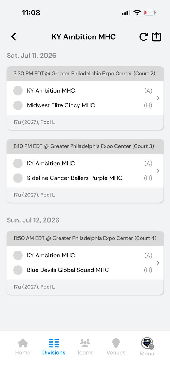Landonswann08's tweet photo. Schedule this 9-12th with @2026Ambition in Philly at the oaks center can’t wait!!! https://t.co/mld3jFAK99