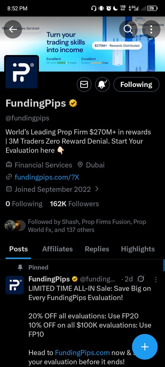trading_RX's tweet photo. @HassanChattha_ @fundingpips Thank you FP.
You're the best. https://t.co/rChGYPtdWA