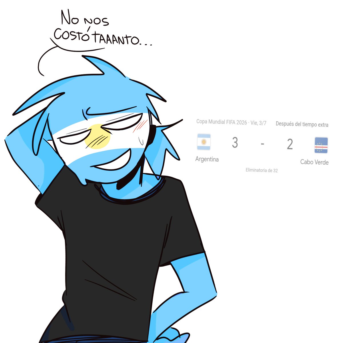 ttorii_tori's tweet photo. Dejo esto que hice en 20 minutos 
#argentina #countryhumans https://t.co/a7SN284XCU