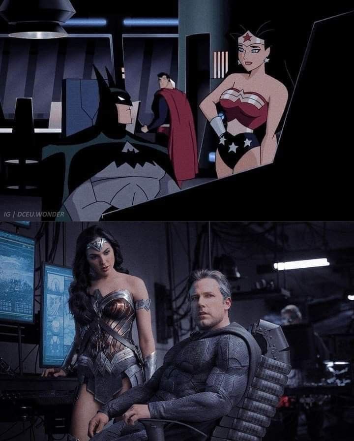 wavebatt's tweet photo. Zack snyder’s DC movies are DCAU brought to life https://t.co/6bmXQAePFz