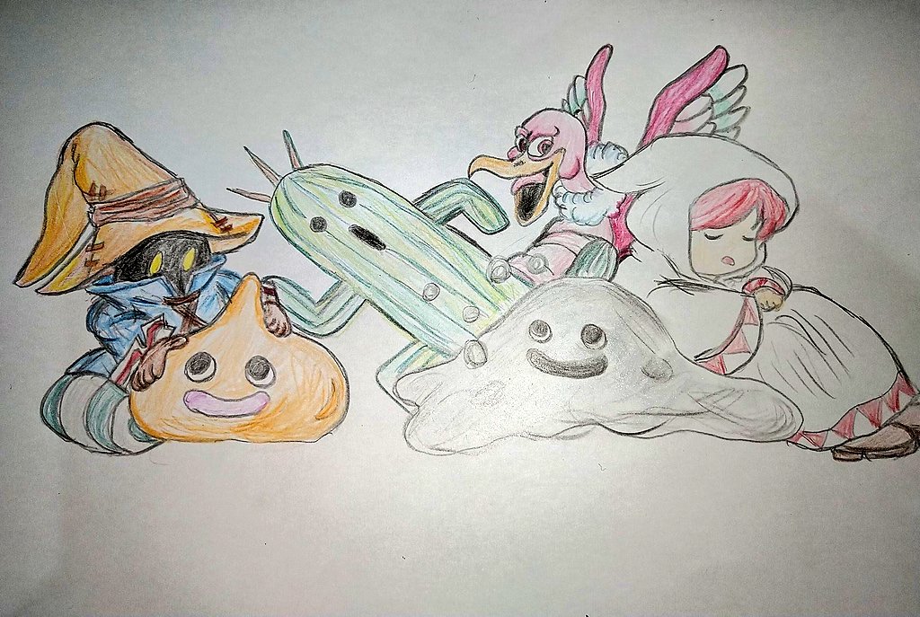 おえかきする時間と体力がない😭 描きたいのに