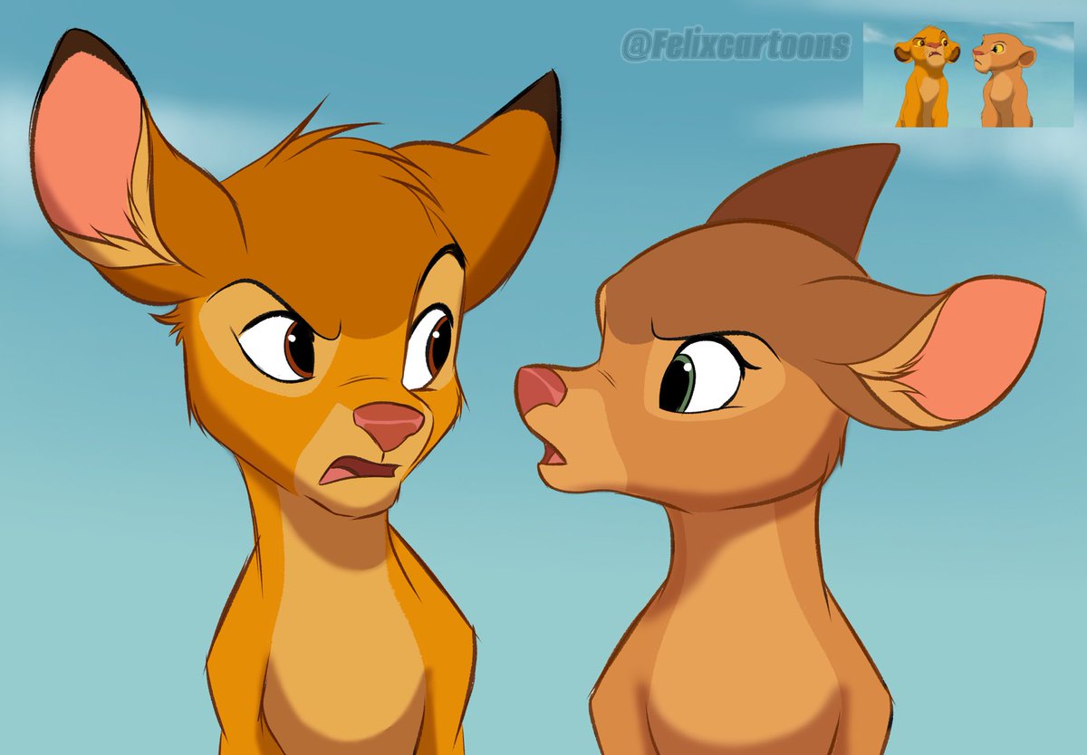 felixcartoons's tweet photo. More Bambi lion king redraws
.
#art #bambi https://t.co/LTWGueMers