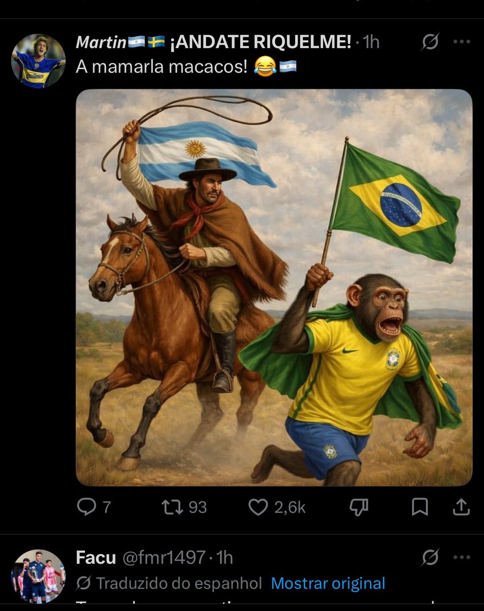 franciely_be's tweet photo. @liberta___depre Enquanto isso os argentinos: https://t.co/D8xdxpGiOW