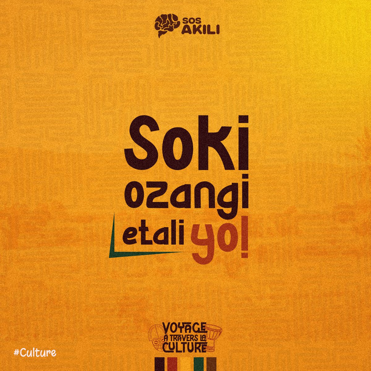 SOS_AKILI's tweet photo. Notre culture mérite d’être vécue, célébrée et transmise. 🇨🇩

Préparez-vous à embarquer pour un “Voyage à Travers la Culture”, une immersion au cœur de la richesse de la culture congolaise.

https://t.co/ofM6BozQ1X

#VoyageÀTraversLaCulture #CultureCongolaise #RDC https://t.co/vkorH4dKPC
