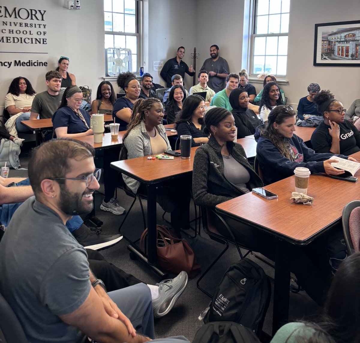 EmoryEM's tweet photo. New residency year underway with a kick-off at conference today🙌#EmoryEM is ready for a great year with our learners🩺 https://t.co/SvOMSf9eBR
