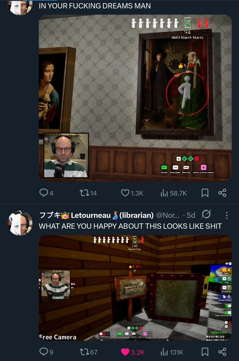 stickydacat's tweet photo. My favorite part of northernlion playing meccha chamelon is librarian crashes tf out on twitter the entire time https://t.co/tUm8TvbKNv
