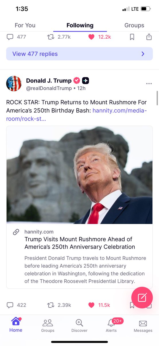 rattletrap1776's tweet photo. What a “coincidence” this photo was taken at this angle, the empty space by Abe…

NOT.

It’s covered up with the face that will be sure to secure zero vacations by Libtards to Keystone, South Dakota.

Sharpen up those chisels.

| 45 ——— 47 | 🫡♠️🇺🇸 https://t.co/ajq3Nnxer9