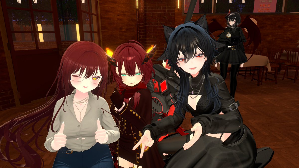 Zakioha's tweet photo. 初めてでびるなさんに 行ってみたー
とっても楽しかったー！
（カメラの使い方わかめ）またいきたなー
#VRCでびるな https://t.co/HgI6c7Eomr
