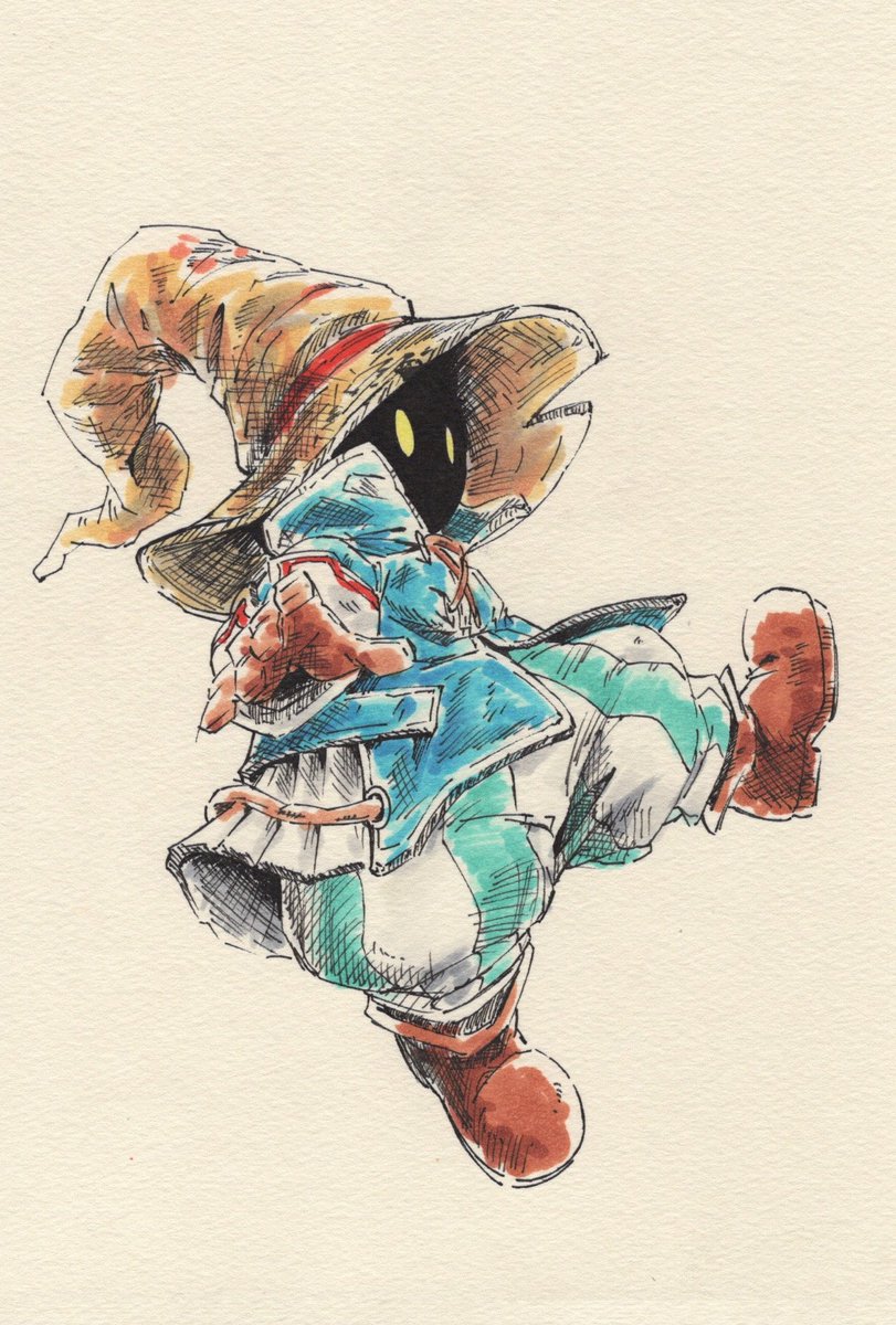 Karaquri_H04's tweet photo. 過去絵ですが、ファイナルファンタジー９
26周年おめでとうございます㊗️🪄
#FF9_26周年
#FF9_26th https://t.co/dlfNksLvsw