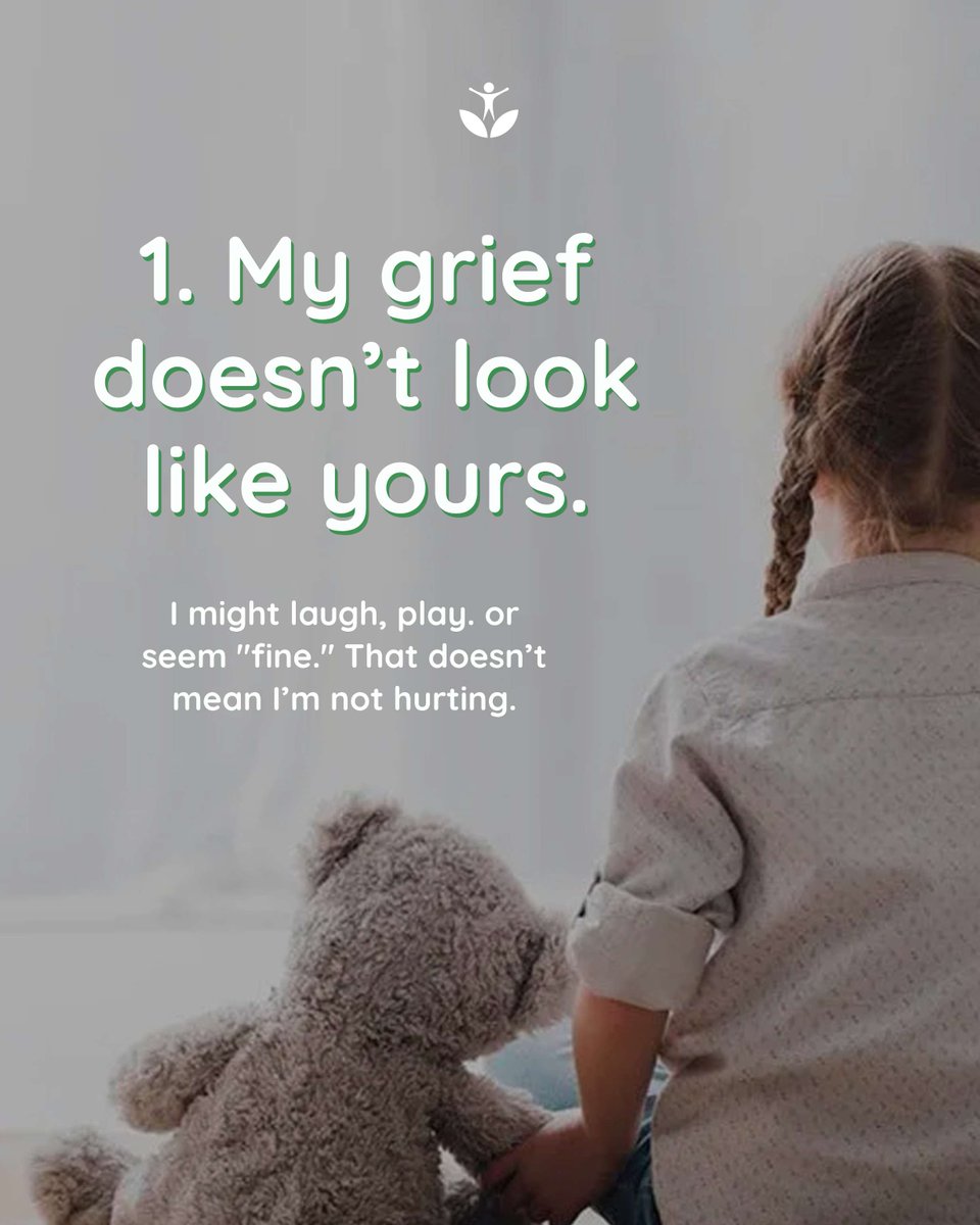 LiftfromLoss's tweet photo. Grieving children don't always have the words to express what they feel, but they feel it deeply. Grief can look like anger, silence, or old behaviors.
To learn more, visit: https://t.co/TqXxFFBnjG
Free Support Groups: https://t.co/CBmyoZo8W4 💛
#ChildhoodGrief #LiftFromLoss https://t.co/OQtBDIFVBJ