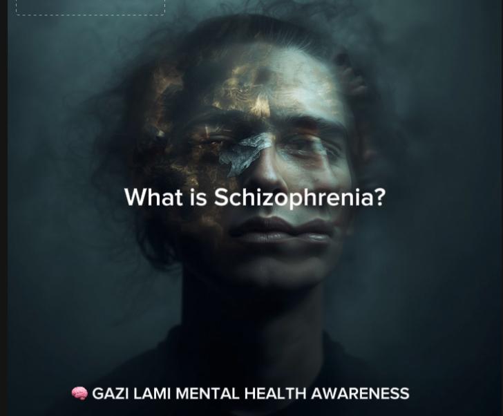 GaziLamiNPO's tweet photo. # 🧠 GAZI LAMI MENTAL HEALTH AWARENESS SERIES

What is Schizophrenia?

#MentalHealthMatters#Wellbeing#HealthForAll#Community#Hope#Healing#TogetherWeCan#PositiveImpact https://t.co/M0WmiLmgNe