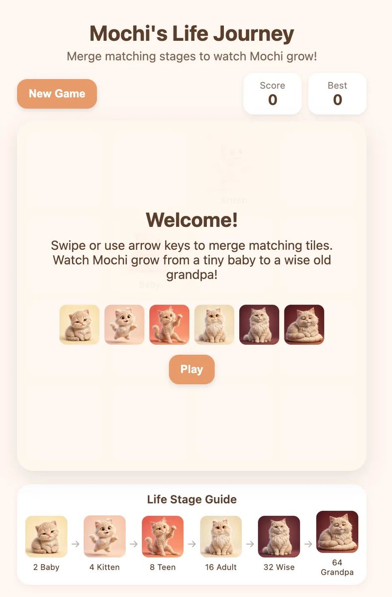 ethanjohnweber's tweet photo. We built a thing! It’s actually really fun to use https://t.co/JBfhbJUbW3. We did lots of dogfooding, and I genuinely enjoy using the model. Check out the cat game on the website with generated images + code! You can create and share artifacts like this!

https://t.co/sVPBIHFIJX https://t.co/bMGuvHP9AA