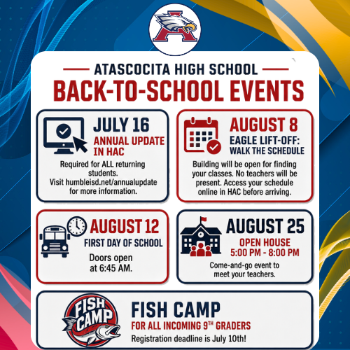 HumbleISD_AHS's tweet photo. Mark your calendars for these events! Full details at the AHS website, 

https://t.co/H1rkzXDUEl https://t.co/uAo40raVF5