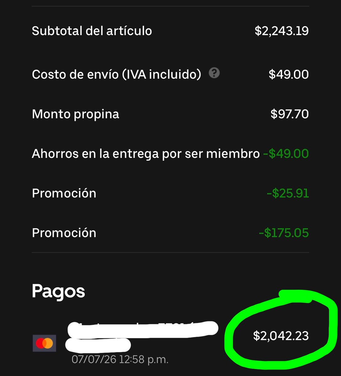 eldananaya's tweet photo. @Uber_MEX @Uber_Support por qué me cobran $320 más de lo que dice el ticket, si el envío fue gratis? https://t.co/D7N68kbqjJ