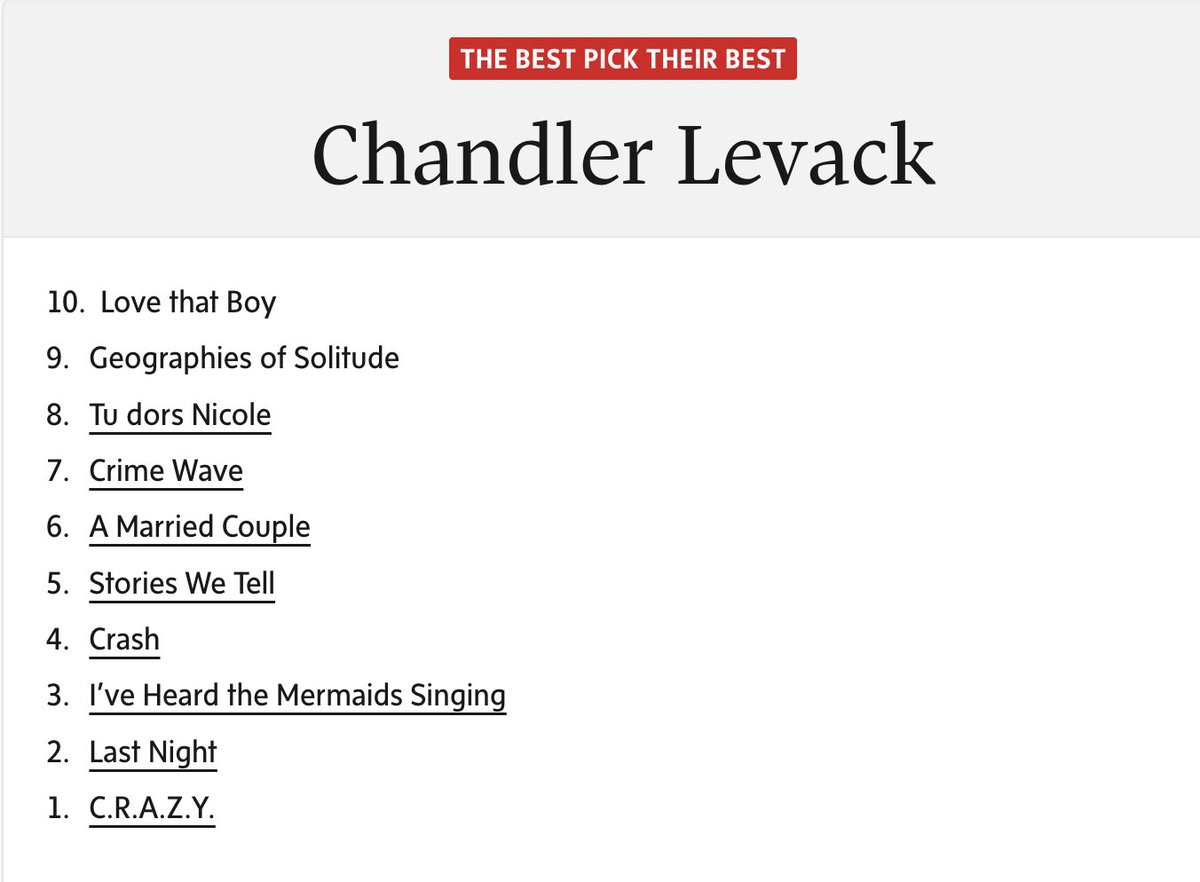 clevack's tweet photo. thank you to the @globeandmail for putting "i like movies" at 33 (!!?) on this list and @HertzBarry for asking me for my top 10 https://t.co/JhWunZVXZO