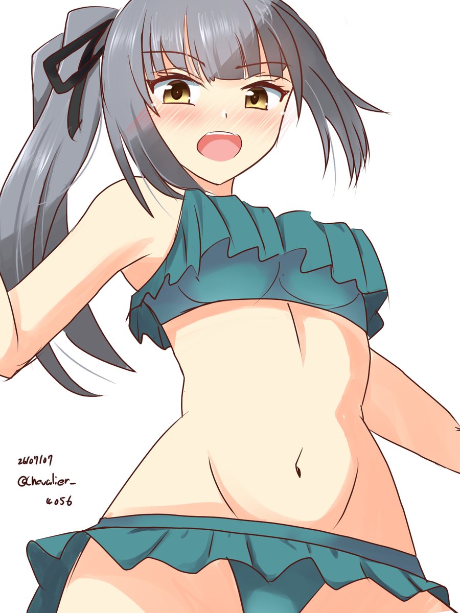 Chevalier_04056's tweet photo. 下から見る霞の水着
#艦これ版深夜の真剣お絵描き60分一本勝負
#艦これ版真剣お絵描き60分一本勝負_20260707 https://t.co/1JdvIznWrx
