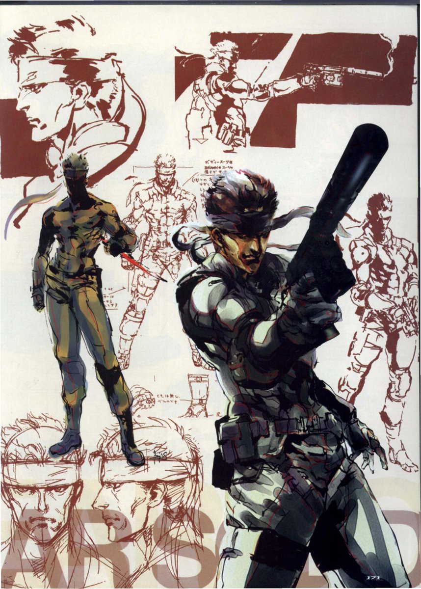 MetalGear_QWC's tweet photo. Metal Gear Solid (1998)
Art by Yoji Shinkawa https://t.co/napbMmiiqz