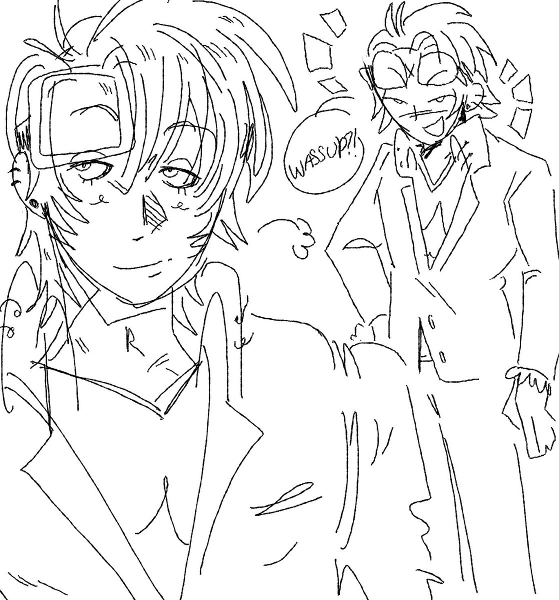possessedartist's tweet photo. #7日火曜はブラウンの日 GAHH TODAY SNUCK UP ON ME everyone have some old brown drawings hurrah 💖 https://t.co/7pFKDloFeF