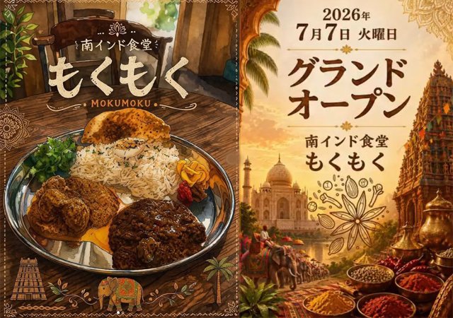 TwitFukuoka's tweet photo. 八幡西区大浦に本格南インド料理のお店「南インド食堂もくもく」オープン → https://t.co/tHBjCgLfpe https://t.co/1YEs7ae332