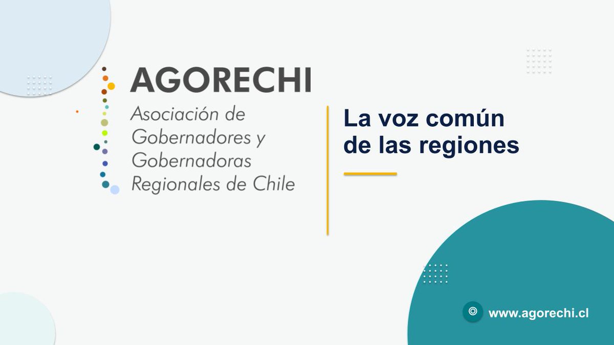 agorechicl's tweet photo. Somos la Asociación de Gobernadores Regionales de Chile y trabajamos por una descentralización efectiva del país. 🙌 https://t.co/QZpGypkVG6