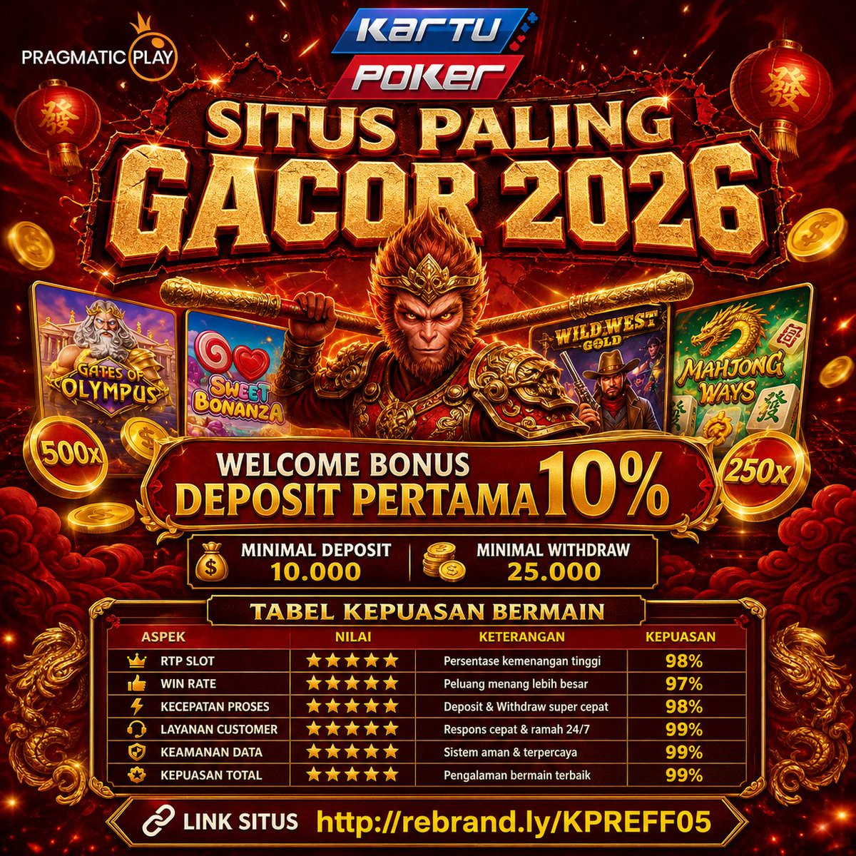 willonecantika's tweet photo. KARTUPOKER hadir dengan situs paling gacor dan situs judi online paling terpercaya, dengan banyak pilihan game menarik dan berbagai program promo dan event menarik lainnya..
Link : https://t.co/KTFEI1Wt5d https://t.co/U2BoFGVtWe